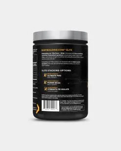 Bodybuilding.com ELITE Power + BCAA -Fitness Equipment Sales 2023 Elite Athlete Power BCAA BS V5 SIDE grey