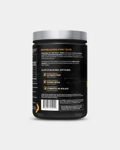 Bodybuilding.com ELITE Power + BCAA -Fitness Equipment Sales 2023 Elite Athlete Power BCAA SW SIDE grey