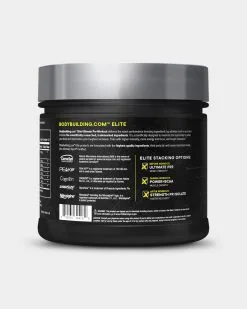 Bodybuilding.com ELITE Ultimate PRE Pre-Workout -Fitness Equipment Sales 2023 Elite Athlete Ultimate PWO BS V8 SIDE grey