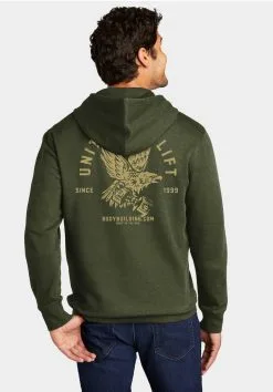 Bodybuilding.com Clothing Freedom Flyer Hoodie -Fitness Equipment Sales 9 27 freedom flyer hoodie green img 1