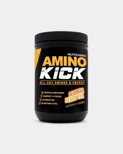 NutraBio Amino Kick 13 NutraBio Amino Kick -Fitness Equipment Sales AMINO KICK georgia peach tea grey