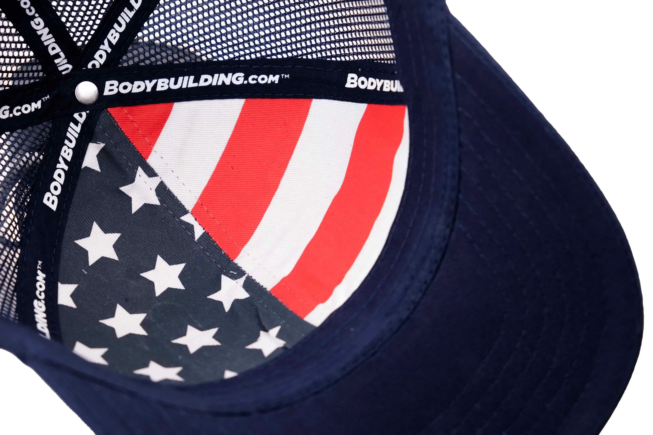 Bodybuilding.com Clothing BBcom American Flag Trucker Hat 5 Bodybuilding.com Clothing BBcom American Flag Trucker Hat - Image 3