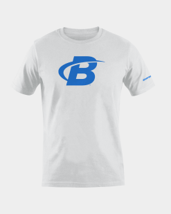 Bodybuilding.com Clothing Classic B Logo Tee 7 Bodybuilding.com Clothing Classic B Logo Tee -Fitness Equipment Sales B logo Rebrand White grey