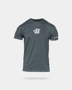 Bodybuilding.com Clothing Bodybuilding.com Men's B Icon Tee -Fitness Equipment Sales BBCOM5880091 grey