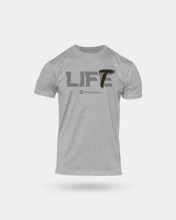Bodybuilding.com Clothing Bodybuilding.com Lift Life Tee -Fitness Equipment Sales BBCOM6360134 grey