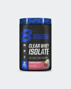 Bodybuilding.com Signature Clear Whey Isolate -Fitness Equipment Sales BBCOM NEW Signature Clear Isolate SL grey