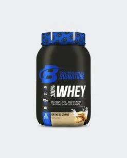 Bodybuilding.com Signature 100% Whey Protein Powder -Fitness Equipment Sales BBCOM NEW Signature Whey OC 2LB 1123 grey
