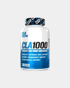 EVLUTION NUTRITION CLA 1000 Weight-Loss Supplement -Fitness Equipment Sales EVL2660016 grey
