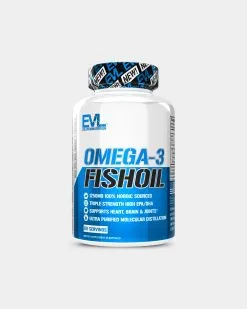 EVLUTION NUTRITION Omega-3 Fish Oil -Fitness Equipment Sales EVL3390003 grey