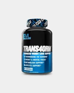 EVLUTION NUTRITION TRANS4ORM Fat Burner Capsules -Fitness Equipment Sales EVL4040242 grey
