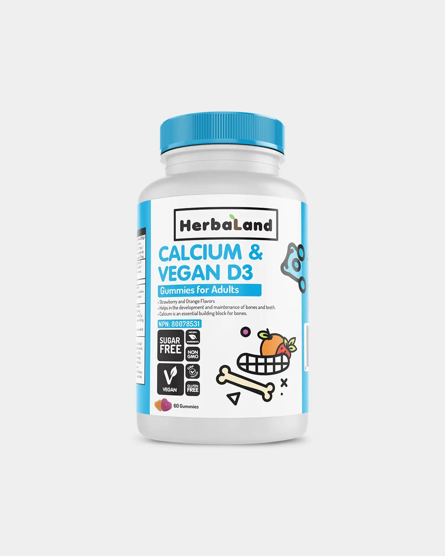 Herbaland Calcium & Vegan D3 Gummies 4 Herbaland Calcium & Vegan D3 Gummies - Image 2