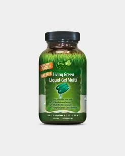 Irwin Naturals Men's Living Green Liquid-Gel Multi -Fitness Equipment Sales IN980146 grey