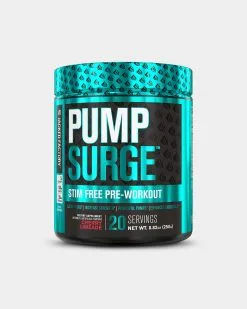 Jacked Factory Pump Surge Stim-Free Pre-Workout -Fitness Equipment Sales Jacked Factory Pump Surge Cherry Limeade20 front grey