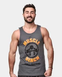 Muscle Beach Nutrition The Original Tank Top -Fitness Equipment Sales MBN6060091 grey
