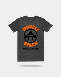 Muscle Beach Nutrition The Original T-shirt -Fitness Equipment Sales MBN6060105 grey