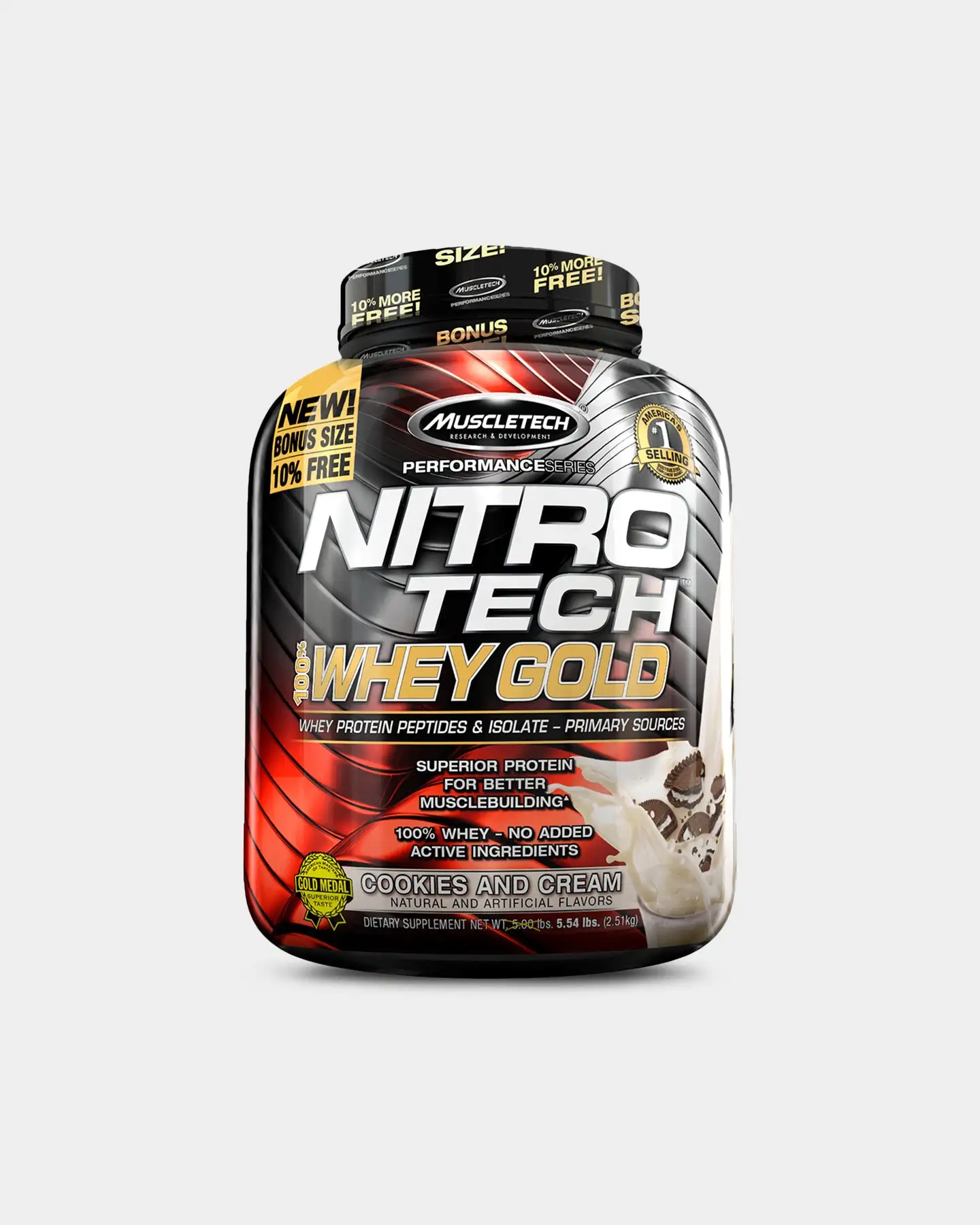 MuscleTech Nitro Tech 100% Whey Gold Protein 4 MuscleTech Nitro Tech 100% Whey Gold Protein - Image 2