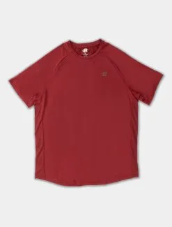 Bodybuilding.com Clothing Men's Performance Short Sleeve Shirt -Fitness Equipment Sales Mens performance short sleeve Cardinal Front grey