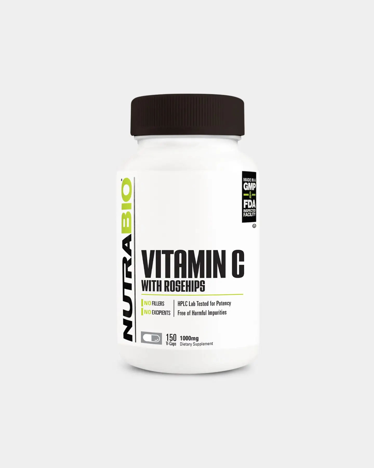 NutraBio Vitamin C With Rosehips 4 NutraBio Vitamin C With Rosehips - Image 2