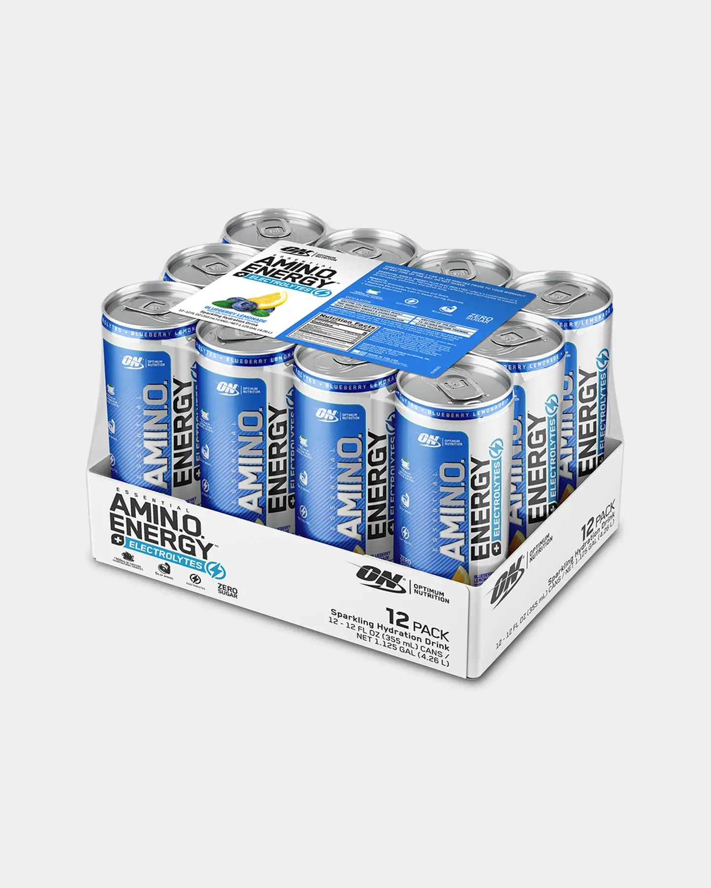 Optimum Nutrition AmiN.O. Energy + Electrolytes Hydration Drink 6 Optimum Nutrition AmiN.O. Energy + Electrolytes Hydration Drink - Image 4
