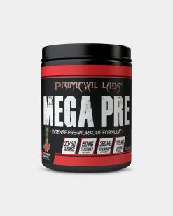 Primeval Labs Mega Pre Black -Fitness Equipment Sales PL6040001 grey