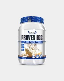 Gaspari Nutrition Proven Egg -Fitness Equipment Sales Proven Egg Coconut Custard Pie Front White Tub grey