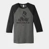 Bodybuilding.com Clothing Raise Your Flag Baseball Tee -Fitness Equipment Sales Raise your Flag Baseball Tee Deep Heather Black img 1 9 16