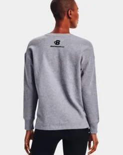 Under Armour Rival Fleece Women's Oversize Crew -Fitness Equipment Sales Rival Fleece OS Crew Grey grey