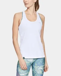 Under Armour Women's UA HeatGear® Armour Racer Tank -Fitness Equipment Sales UA6370196 grey