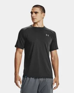 Under Armour Men's UA Tech 2.0 Short Sleeve T-Shirt -Fitness Equipment Sales UA6370252 grey