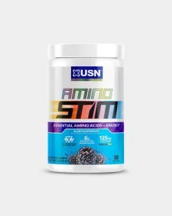 USN Amino Stim -Fitness Equipment Sales USACS Amino Stim 285g Blue Rasp F No Shad grey