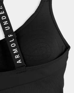 Under Armour Infinity Ribbed Mid Sports Bra -Fitness Equipment Sales Under Armour Infinity Mid Rib Bra Black 3 grey