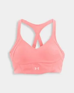 Under Armour Infinity Ribbed Mid Sports Bra -Fitness Equipment Sales Under Armour Infinity Mid Rib Bra Pink Clay 1 grey