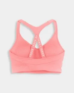Under Armour Infinity Ribbed Mid Sports Bra -Fitness Equipment Sales Under Armour Infinity Mid Rib Bra Pink Clay 2 grey