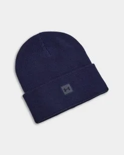 Under Armour Truckstop Beanie -Fitness Equipment Sales Under Armour Truckstop Beanie Midnight Navy OS Front grey