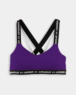 Under Armour Crossback Low Sports Bra -Fitness Equipment Sales Under Armour UA Crossback Low Purple Zest 1 grey