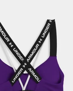 Under Armour Crossback Low Sports Bra -Fitness Equipment Sales Under Armour UA Crossback Low Purple Zest 3 grey