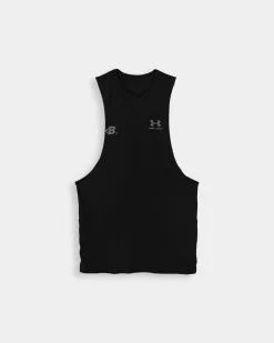 Under Armour Cut Off-Style Tank 14 Under Armour Cut Off-Style Tank -Fitness Equipment Sales Under Armour UA Left Chest Cut off Tank Black 1 grey