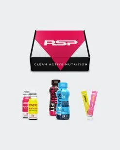 RSP Nutrition Premium Sampler Box -Fitness Equipment Sales box 20with 20products grey