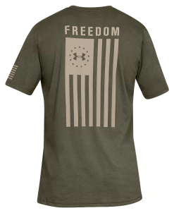 Under Armour Men's UA Freedom Flag T-Shirt -Fitness Equipment Sales freedomflagtee olive back