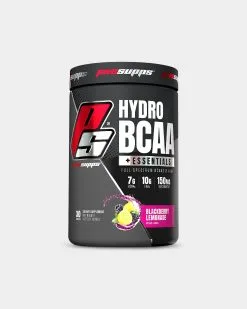 Pro Supps HydroBCAA + EAA -Fitness Equipment Sales hydrobcaa essentials 30 serve blackberry lemonade grey background 1