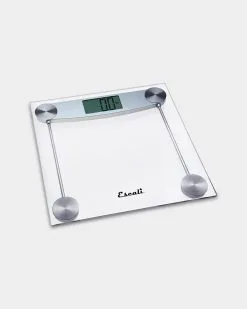 Escali Clear Glass Bathroom Scale