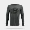 Bodybuilding.com Clothing Bodybuilding.com Blackout Collection B Logo Long-Sleeved T-shirt -Fitness Equipment Sales prod5560012 grey