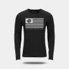 Bodybuilding.com Clothing Bodybuilding.com B-Fit Flag Long-Sleeved Tee -Fitness Equipment Sales prod5840028 grey